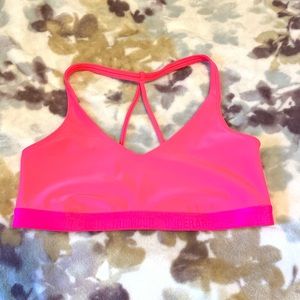 Under Armour hot pink sports bra